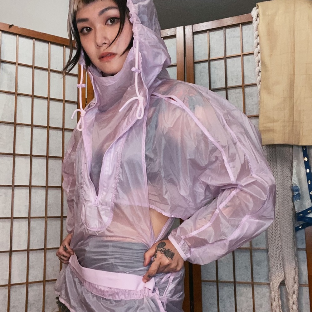 Rare adidas x Stella mccartney pink windbreaker